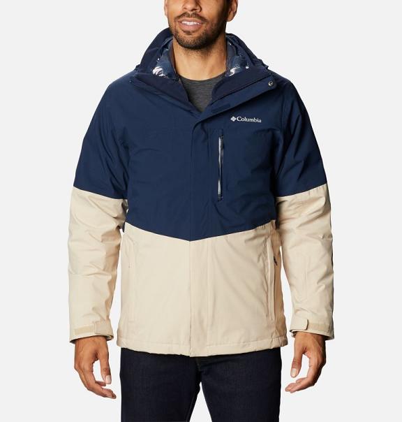 Columbia Wild Card Interchange 3 In 1 Jacket Navy Khaki For Men's NZ36809 New Zealand